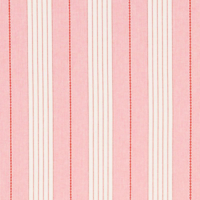 Audrey Stripe Pink & Red 71374 by Schumacher Fabric Essentials: Stripes 4.75" - Fabric Carolina -