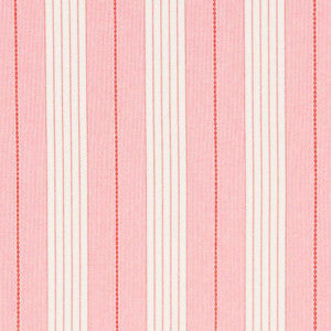 Audrey Stripe Pink & Red 71374 by Schumacher Fabric