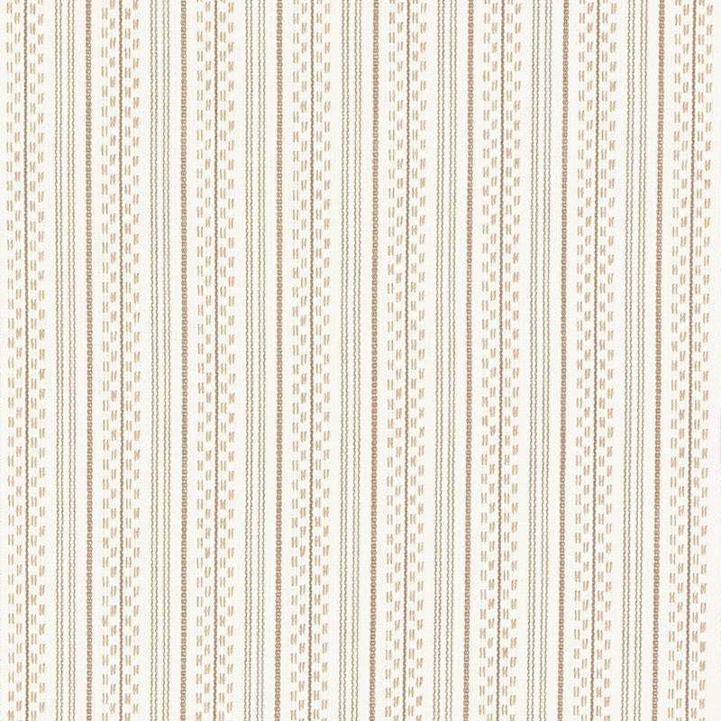 Jack Stripe Sand 71411 by Schumacher Fabric Essentials: Stripes 1.12" - Fabric Carolina -