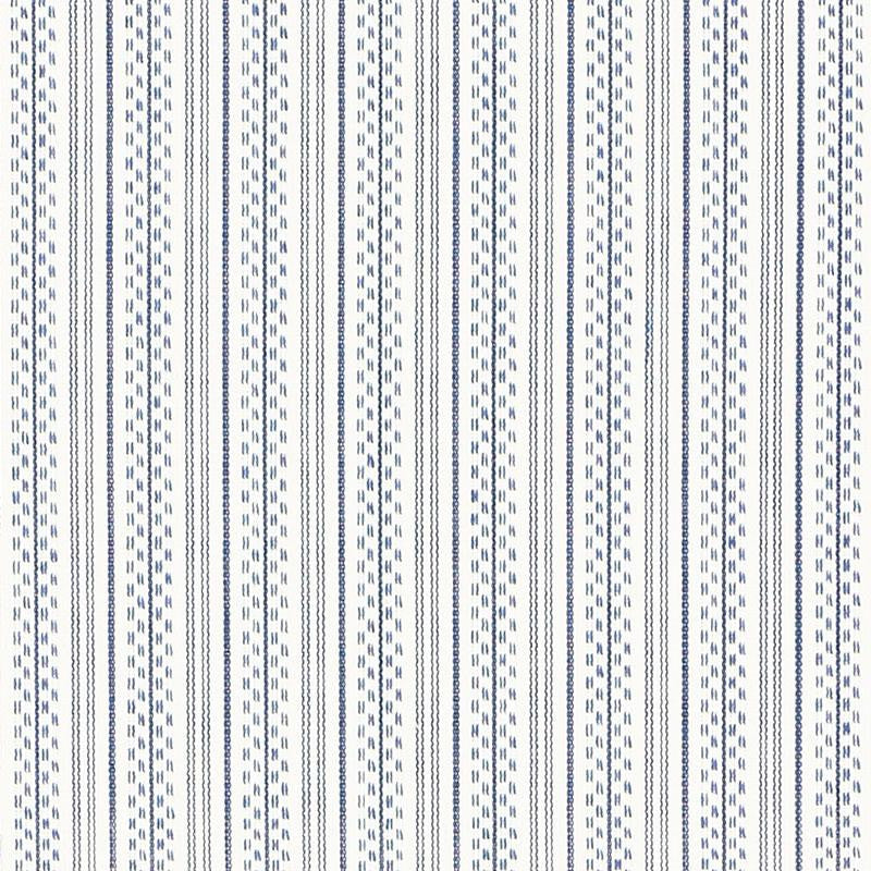 Jack Stripe Navy 71413 by Schumacher Fabric Essentials: Stripes 1.12" - Fabric Carolina -