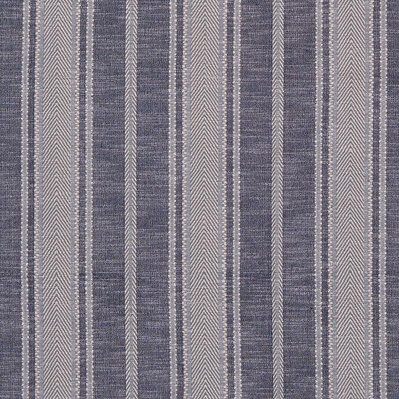 Zina Stripe Blue 71911 by Schumacher Fabric Caravanne 9.0" - Fabric Carolina -