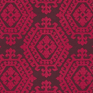 Omar Embroidery Berry 71943 by Schumacher Fabric
