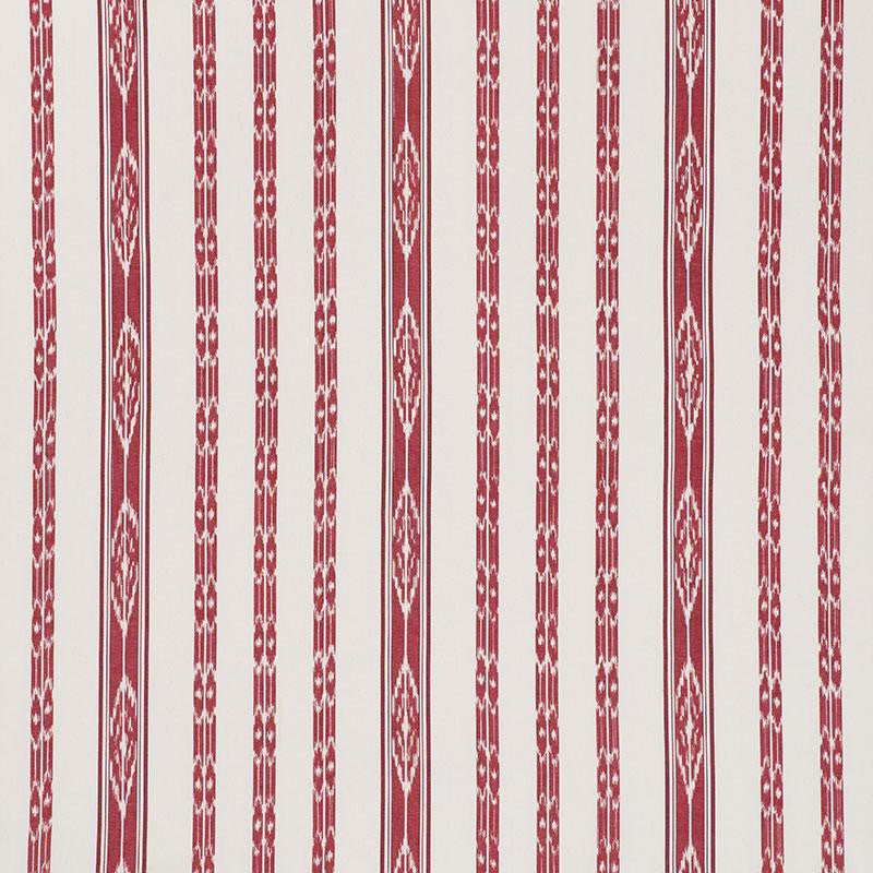 Mariam Ikat Red 71981 by Schumacher Fabric Caravanne 13.5" - Fabric Carolina -