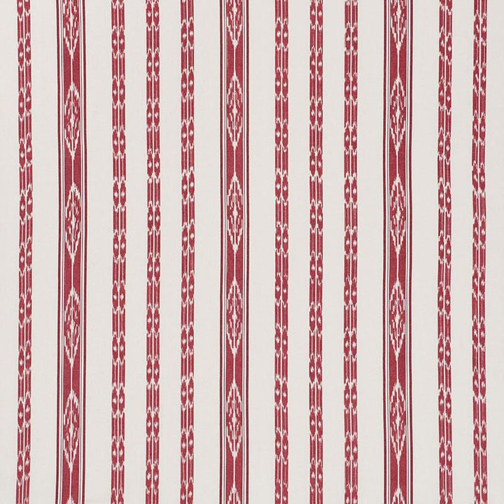 Mariam Ikat Red 71981 by Schumacher Fabric Caravanne 13.5" - Fabric Carolina -