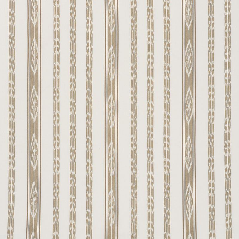Mariam Ikat Sand 71983 by Schumacher Designer Fabric Caravanne 13.5" - Swanky Fabrics -