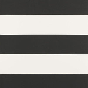 Baxter Stripe Carbon 5008522 by Schumacher Wallpaper