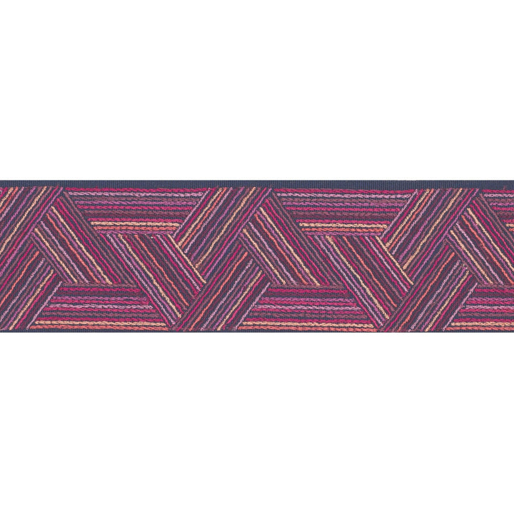 Inara Tape Berry 71990 by Schumacher Designer Trim Caravanne 3.75" - Swanky Fabrics -