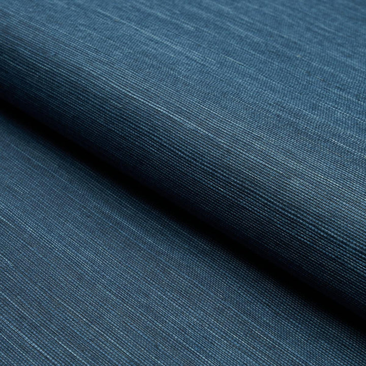 Haruki Sisal Indigo 5004722 by Schumacher Wallpaper Perfect Basics: Haruki Sisal - Fabric Carolina -