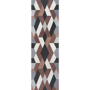 Deco Diamonds Panel Carbon 5009201 by Schumacher Wallpaper