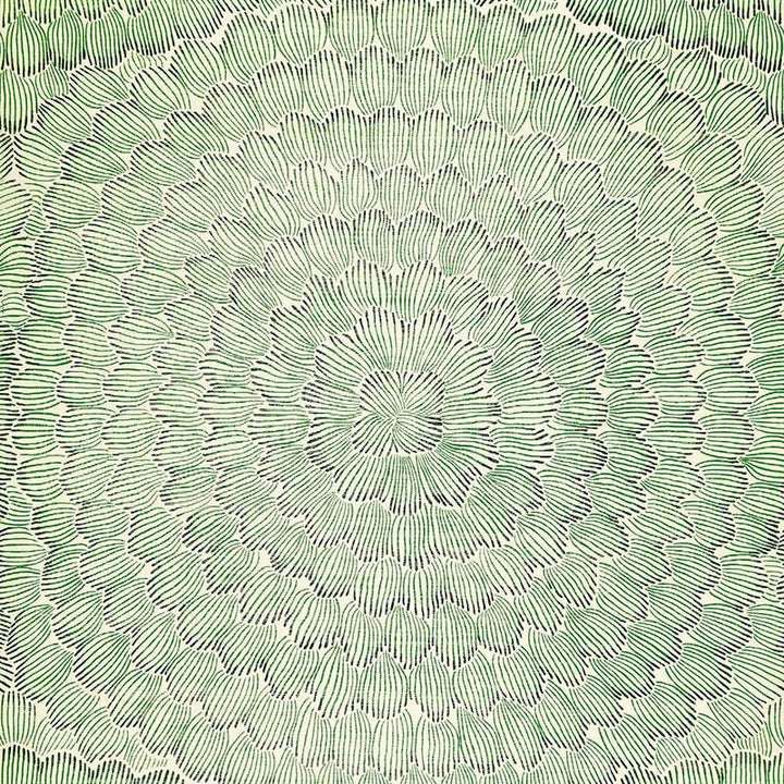 Feather Bloom Sisal Emerald & Ore 5006072 by Schumacher Wallpaper Celerie Kemble 34.0" - Fabric Carolina -