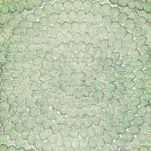 Feather Bloom Sisal Emerald & Ore 5006072 by Schumacher Wallpaper