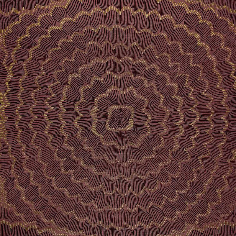 Feather Bloom Sisal Golden Plum 5006073 by Schumacher Designer Wallpaper Celerie Kemble 34.0" - Swanky Fabrics -