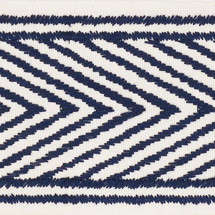 Nicholson Tape Navy 69962 by Schumacher Trim Clique 2.75" - Fabric Carolina -