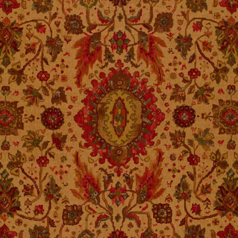Jahanara Carpet Tea Leaf 172792 by Schumacher Fabric Classic Prints 26.75" - Fabric Carolina -