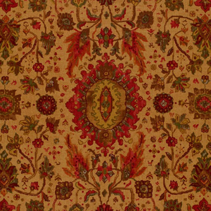 Jahanara Carpet Tea Leaf 172792 by Schumacher Fabric Classic Prints 26.75" - Fabric Carolina -