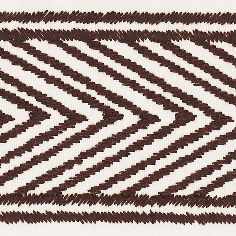 Nicholson Tape Espresso 69961 by Schumacher Trim Clique 2.75" - Fabric Carolina -
