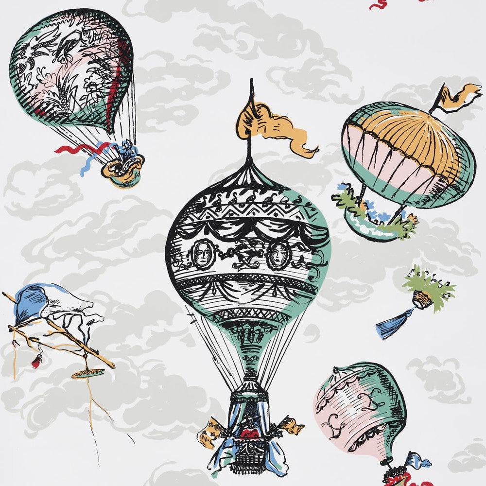 Balloons Multi 2704320 by Schumacher Wallpaper Exuberant Prints 28.0" - Fabric Carolina -