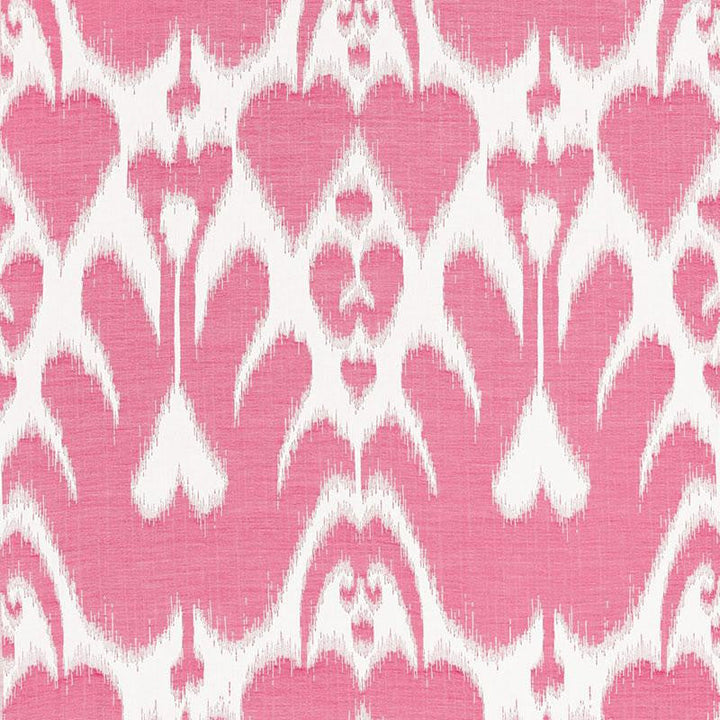 Lela Cotton Ikat Berry 68583 by Schumacher Designer Fabric Ikat Collection 13.75" - Swanky Fabrics -