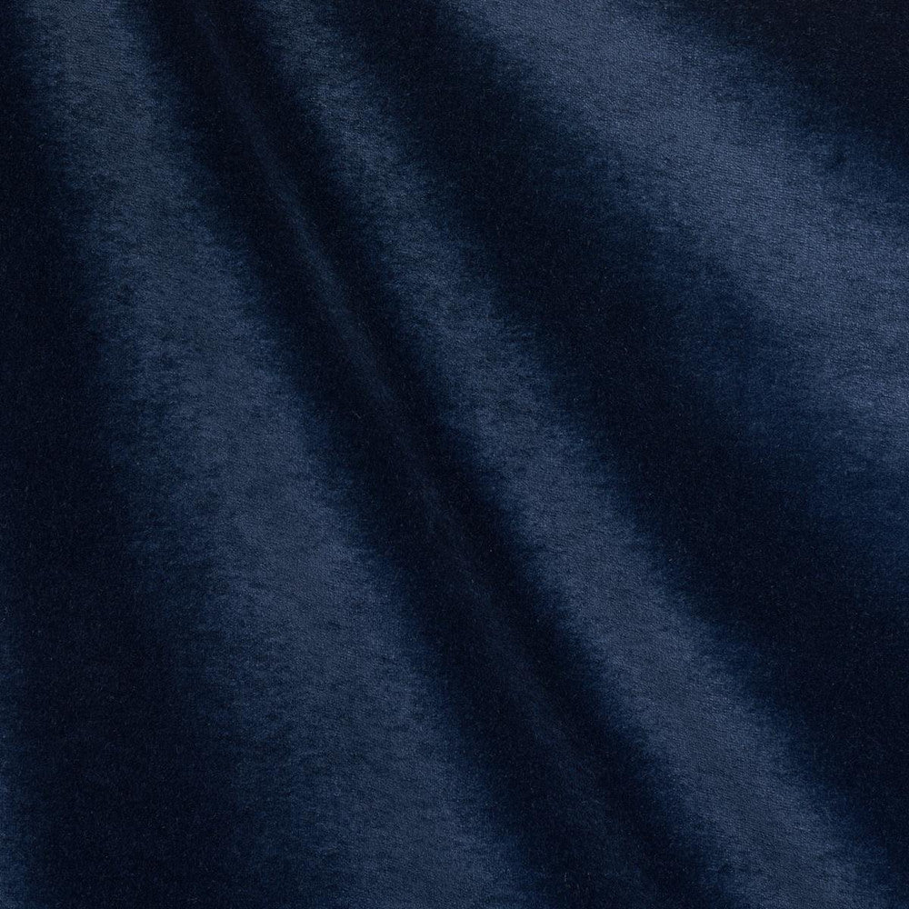 Rocky Performance Velvet Navy 70475 by Schumacher Fabric Perfect Basics: Velvet - Fabric Carolina -