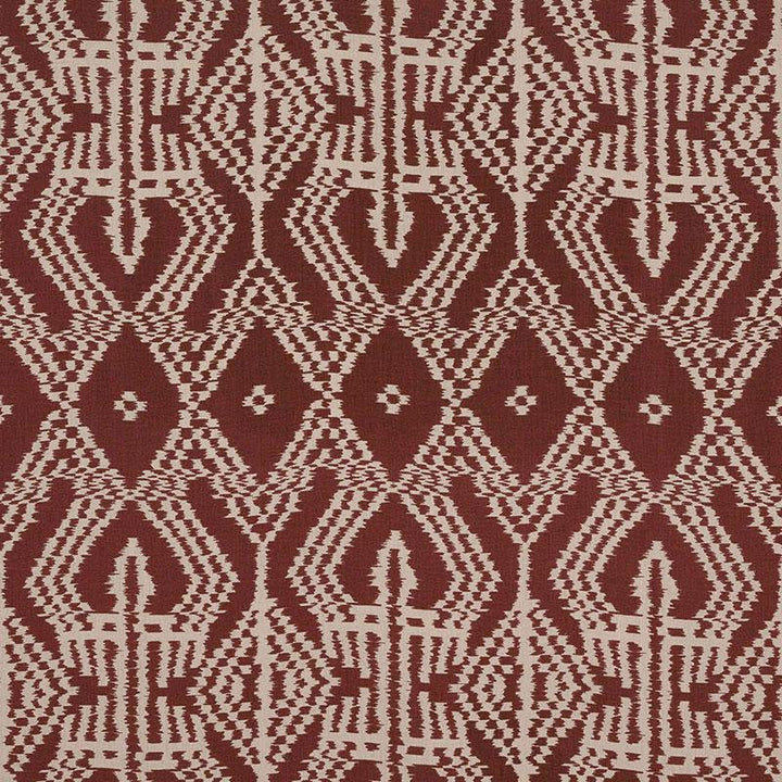 Asaka Ikat Raisin 176092 by Schumacher Designer Fabric Ikat Collection 13.38" - Swanky Fabrics -