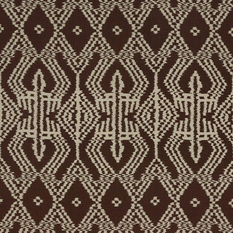 Asaka Ikat Espresso 176093 by Schumacher Fabric Ikat Collection 13.38" - Fabric Carolina -