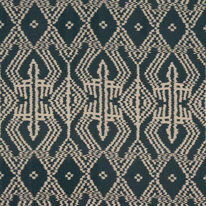Asaka Ikat Charcoal 176094 by Schumacher Fabric Ikat Collection 13.38" - Fabric Carolina -