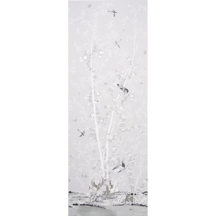 Brighton Pavilion Panel Black & White 5007742 by Schumacher Wallpaper Miles Redd 52.0" - Fabric Carolina -