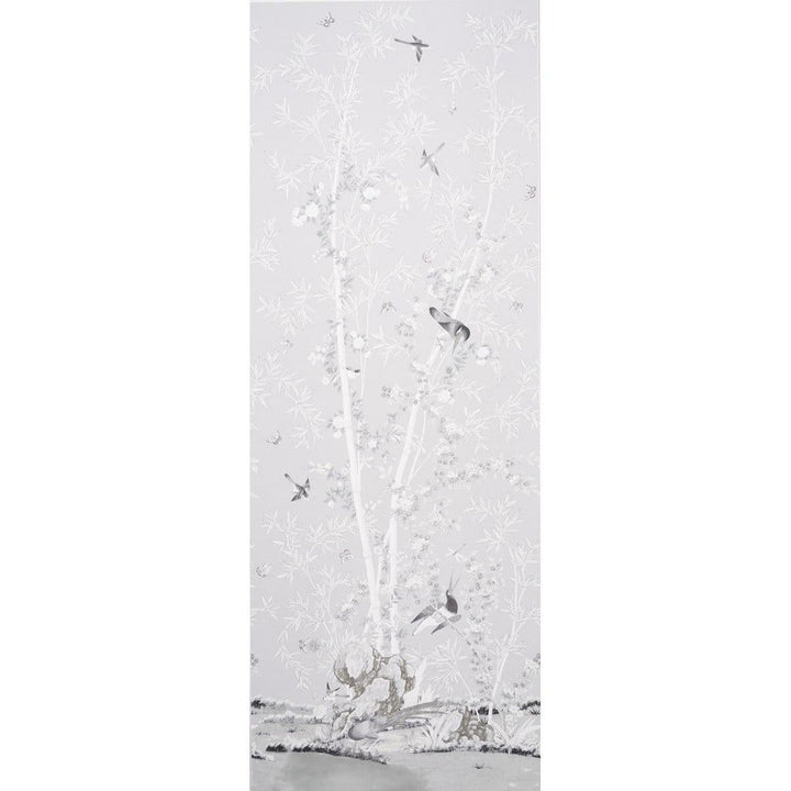 Brighton Pavilion Panel Black & White 5007742 by Schumacher Designer Wallpaper Miles Redd 52.0" - Swanky Fabrics -