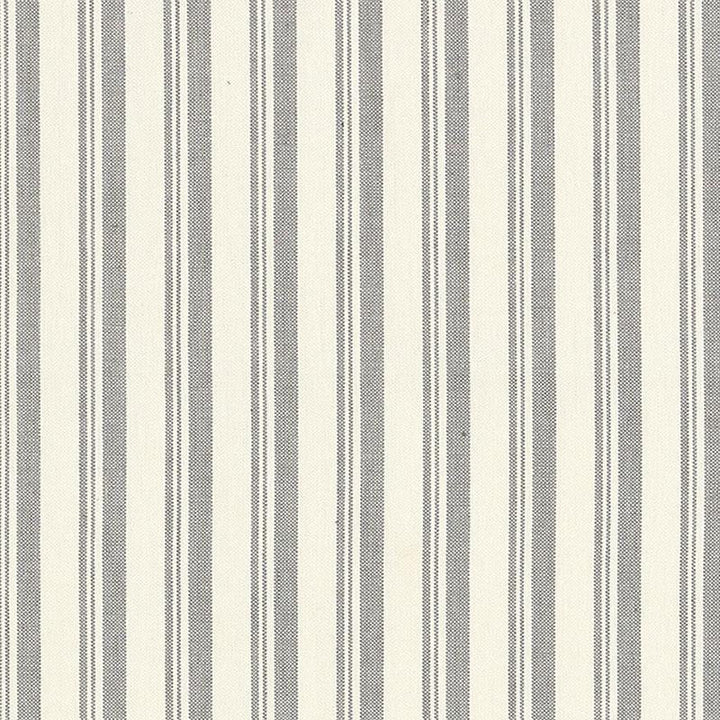Capri Greige/White 69440 by Schumacher Designer Fabric Miles Redd 1.62" - Swanky Fabrics -