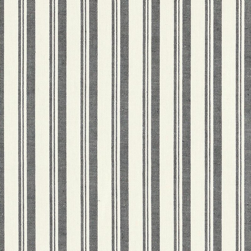 Capri Black/White 69441 by Schumacher Fabric Miles Redd 1.62" - Fabric Carolina -