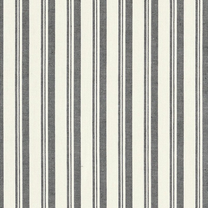 Capri Black/White 69441 by Schumacher Fabric Miles Redd 1.62" - Fabric Carolina -