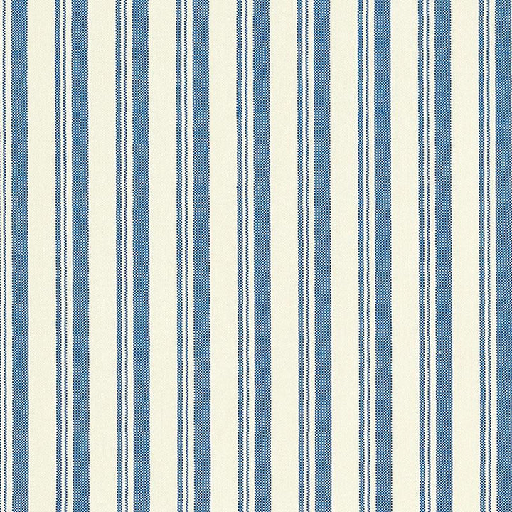 Capri Navy/White 69443 by Schumacher Fabric Miles Redd 1.62" - Fabric Carolina -