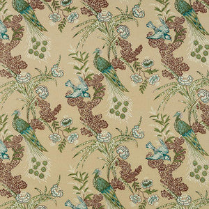 Peacock Beige 175914 by Schumacher Fabric