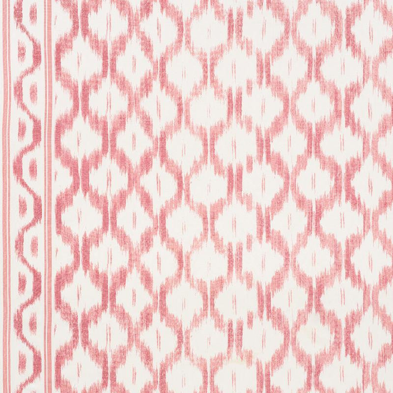 Santa Monica Ikat Faded Red 176503 by Schumacher Fabric Mark D. Sikes 52.75" - Fabric Carolina -