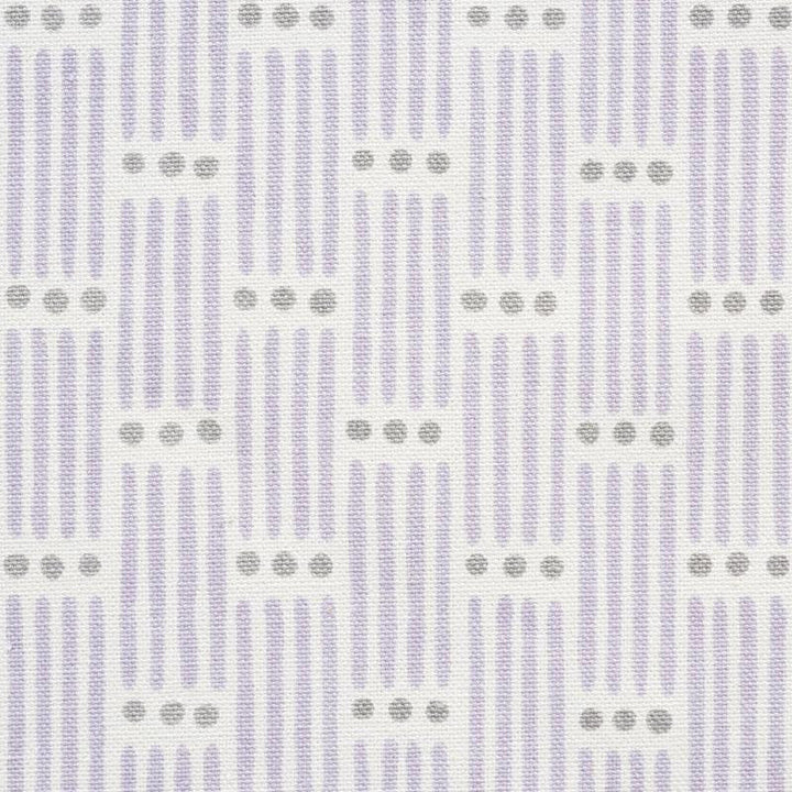 Dotted Stripe Lilac 177712 by Schumacher Designer Fabric Easy Elements 1.0" - Swanky Fabrics -