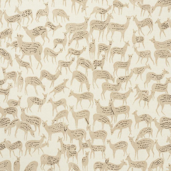 Fauna Natural 177721 by Schumacher Designer Fabric Essentials: Small-Scale Prints 9.0" - Swanky Fabrics -