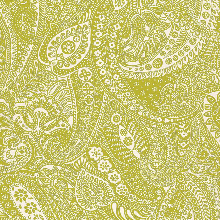 Paisley Print Soft Chartreuse 2644321 by Schumacher Fabric Modern Prints - Fabric Carolina -