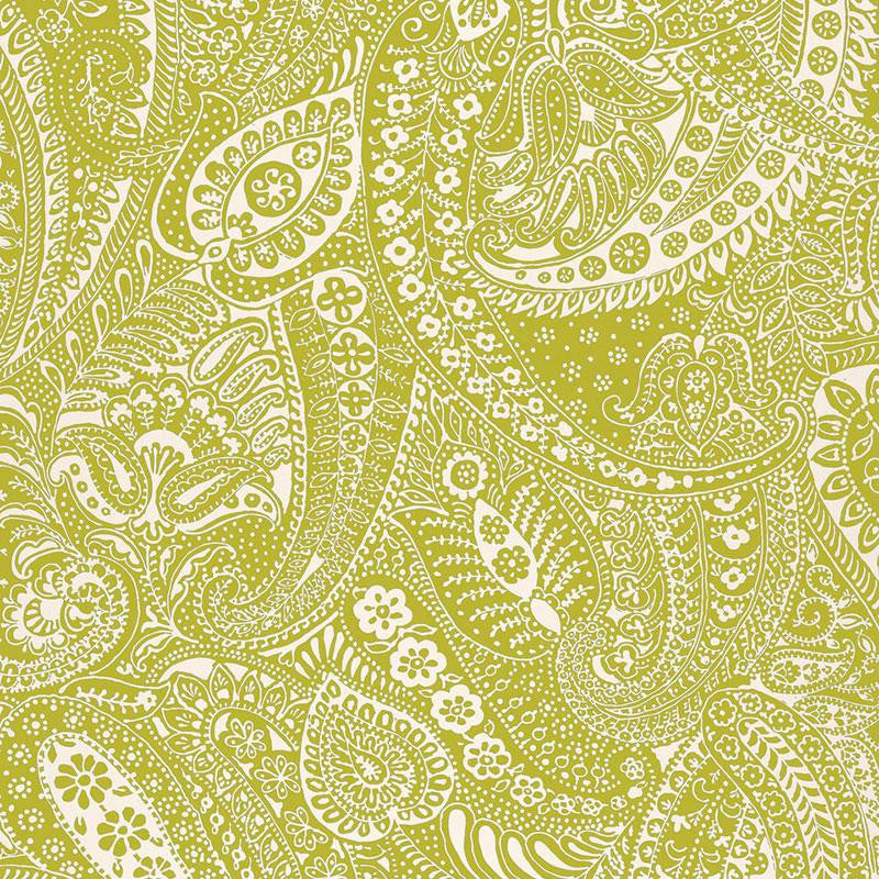 Paisley Print Soft Chartreuse 2644321 by Schumacher Designer Fabric Modern Prints - Swanky Fabrics -