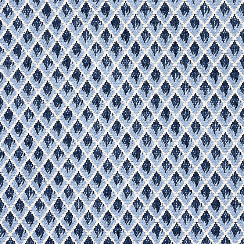 Hammerick Diamond Blue 3434005 by Schumacher Fabric Essentials: Small-Scale Upholstery - Fabric Carolina -