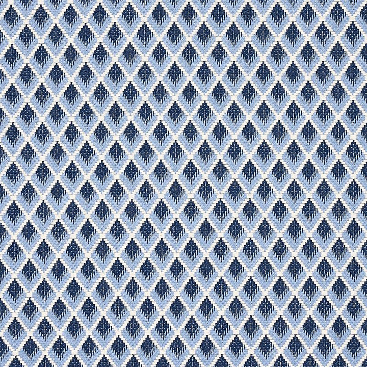 Hammerick Diamond Blue 3434005 by Schumacher Fabric Essentials: Small-Scale Upholstery - Fabric Carolina -