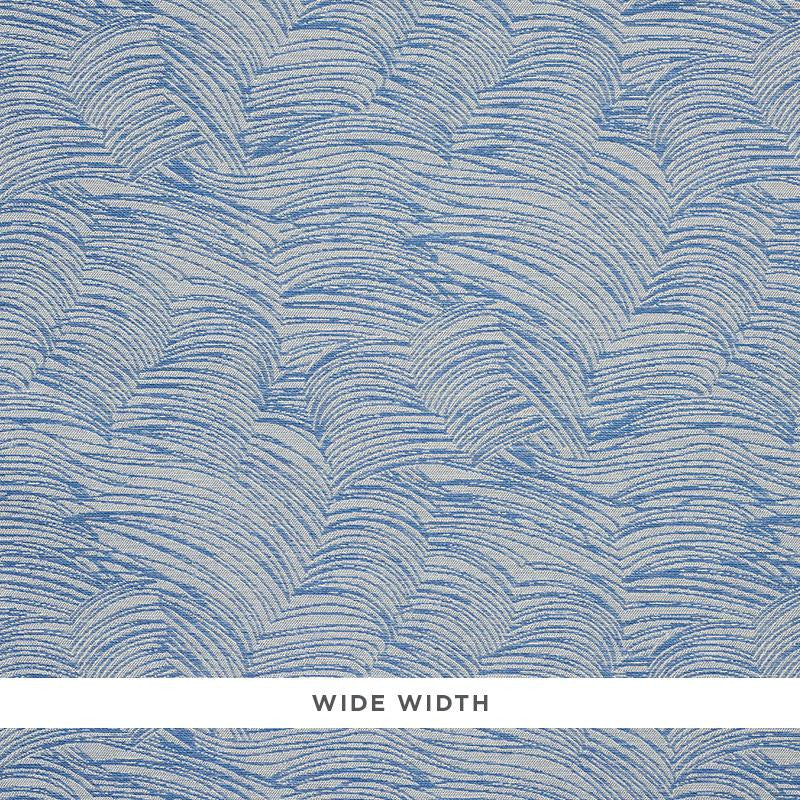 Jete Blue 5009320 by Schumacher Designer Wallpaper Printed & Embellished Wallcoverings 14.25" - Swanky Fabrics -