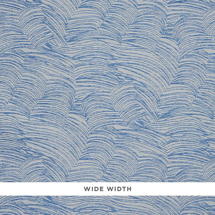 Jete Blue 5009320 by Schumacher Wallpaper Printed & Embellished Wallcoverings 14.25" - Fabric Carolina -