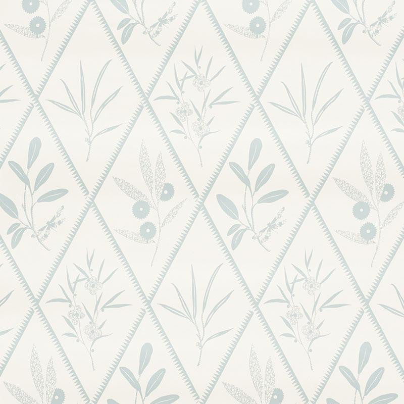Endimione Sky 5009370 by Schumacher Designer Wallpaper Charlap Hyman & Herrero 13.5" - Swanky Fabrics -
