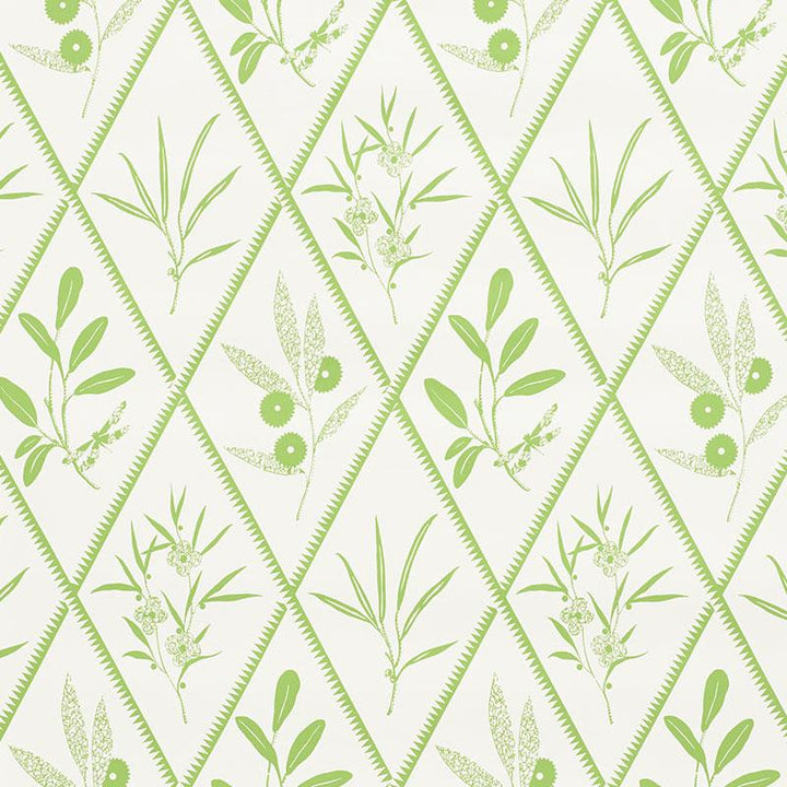Endimione Leaf 5009371 by Schumacher Wallpaper Charlap Hyman & Herrero 13.5" - Fabric Carolina -