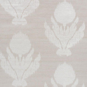 Agra Hemp Shimmer Moonstone 5009400 by Schumacher Wallpaper
