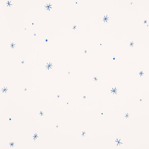 Calisto Ivory & Cobalt 5009420 by Schumacher Wallpaper