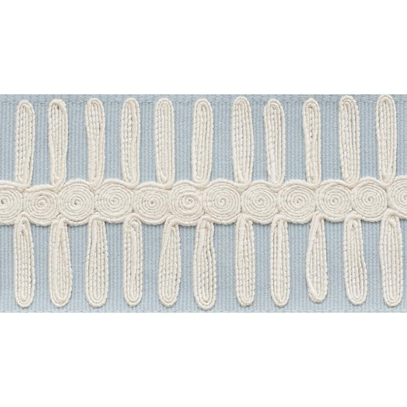Castille Tape Sky 70744 by Schumacher Designer Trim Statement Tapes - Swanky Fabrics -