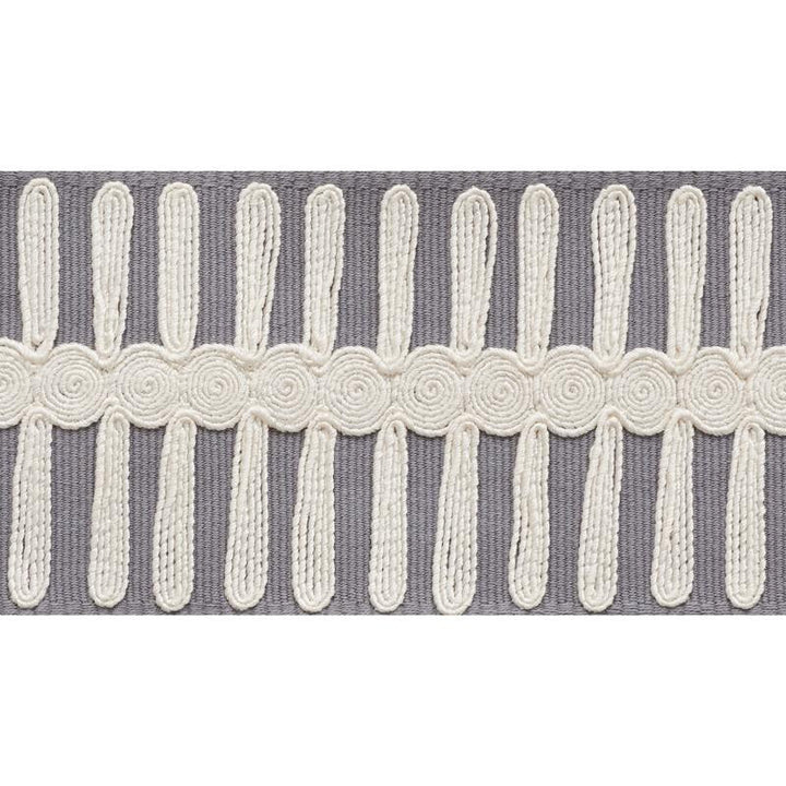 Castille Tape Grey 70745 by Schumacher Trim Statement Tapes - Fabric Carolina -