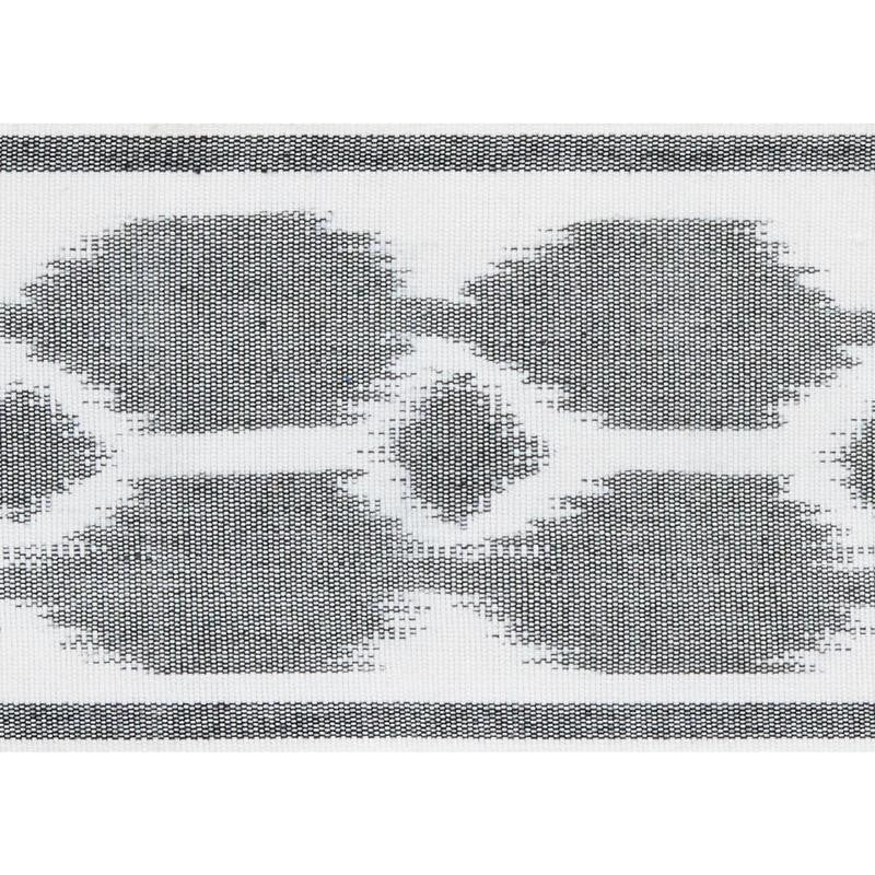 Telia Tape Charcoal 73694 by Schumacher Designer Trim Statement Tapes 3.5" - Swanky Fabrics -