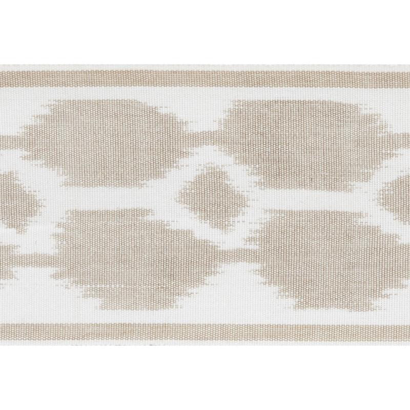 Telia Tape Sand 73693 by Schumacher Designer Trim Statement Tapes 3.5" - Swanky Fabrics -